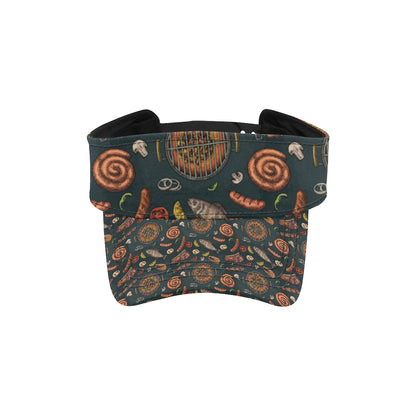 Barbecue Pattern Print Design 02 Unisex Sun Visor
