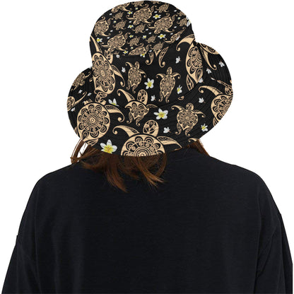 Turtle Polynesian Tribal Hawaiian Unisex Bucket Hat