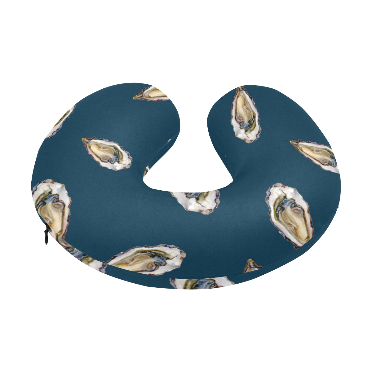 Oyster Pattern Print Design 03 U-Shaped Travel Neck Pillow