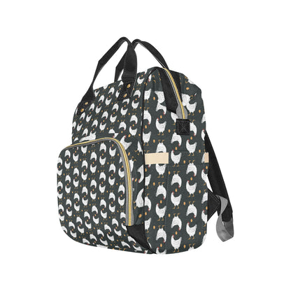 Chicken Pattern Print Design 06 Diaper Bag Backpack