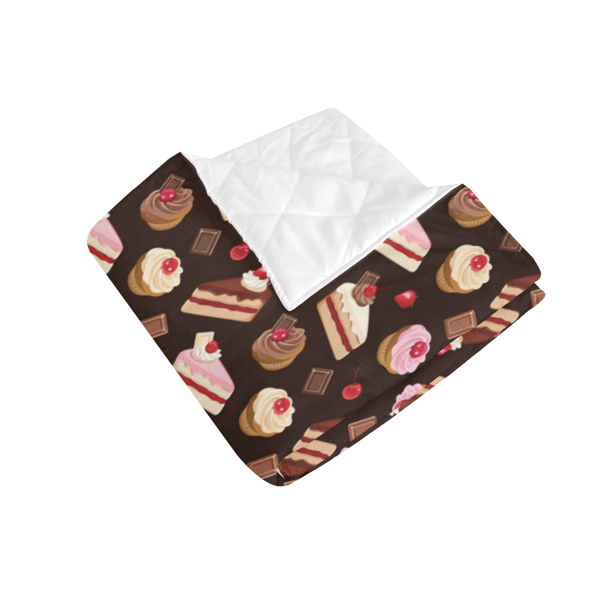 Cake Pattern Print Design 04 Premium Quilt