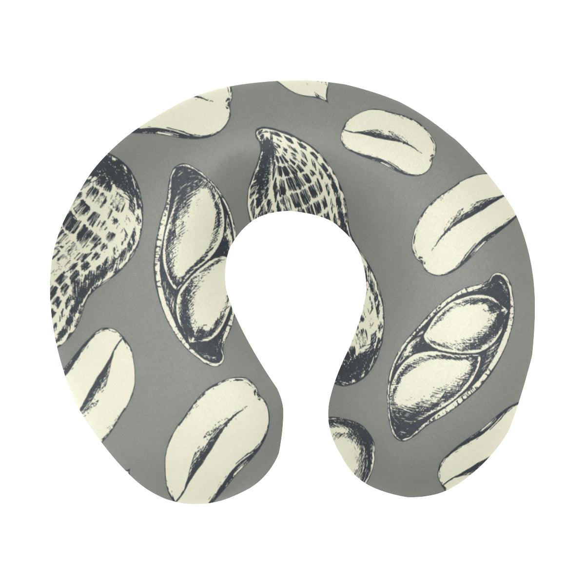 Peanut Pattern Print Design A01 U-Shaped Travel Neck Pillow