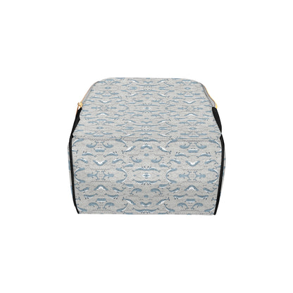 Narwhal Pattern Print Diaper Bag Backpack