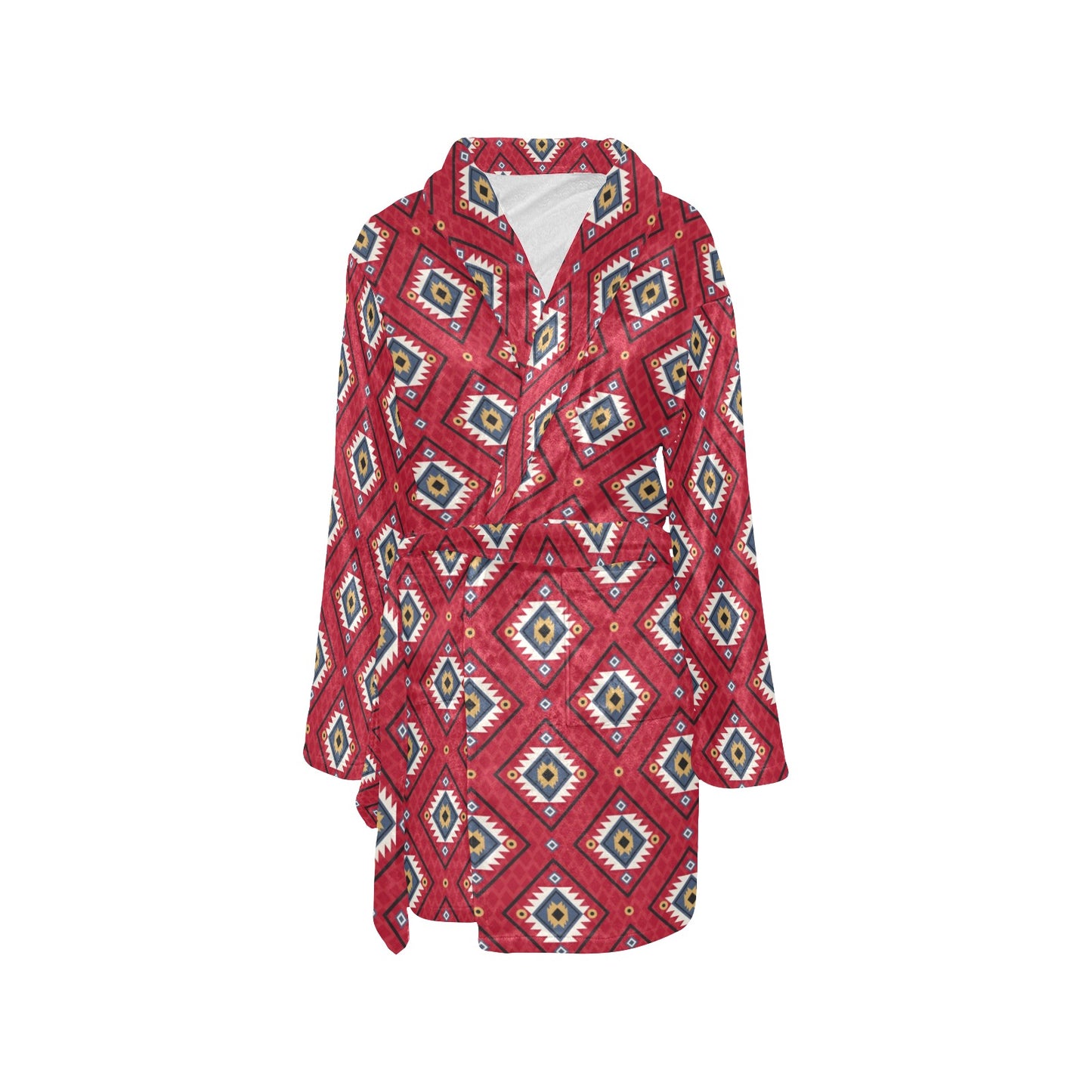 Aztec Pattern Print Design 10 Women's Fleece Robe