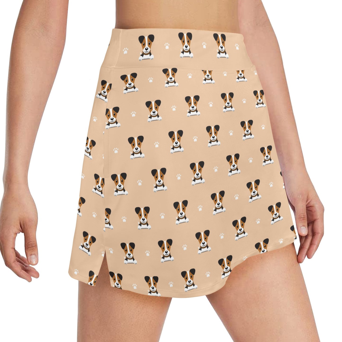 Russell Terriers Print Design LKS3011 Women's Golf Skirt with Pocket