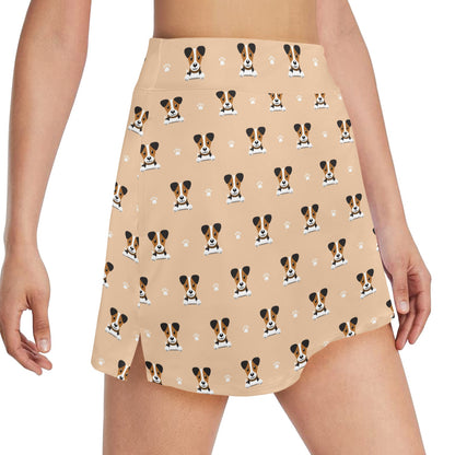 Russell Terriers Print Design LKS3011 17" Golf & Pickleball Skort with Pockets