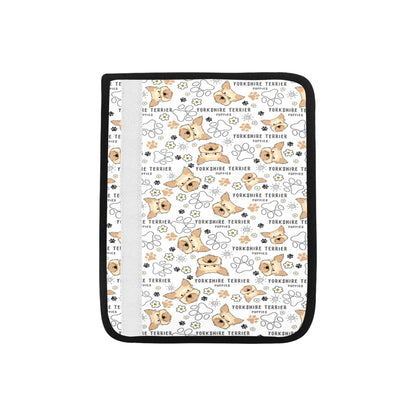 Yorkshire Terriers Print Design LKS308 Car Seat Belt Cover
