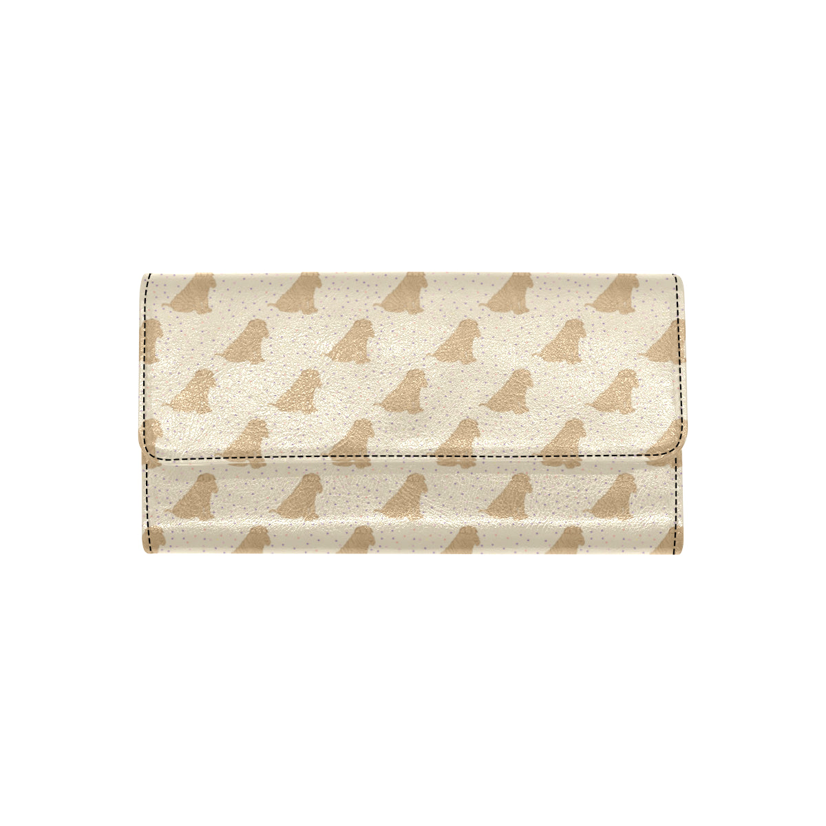Chinese Shar Pei Pattern Print Design 01 Women's Trifold Wallet