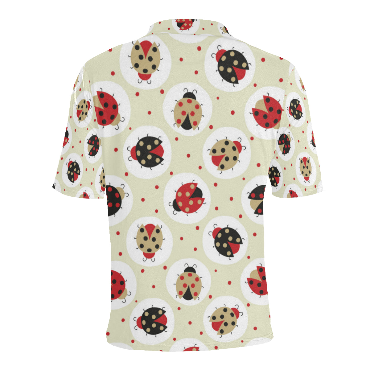 Ladybug Pattern Print Design 03 Men Polo Shirt
