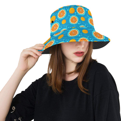 Grapefruit Pattern Print Design GF03 Unisex Bucket Hat