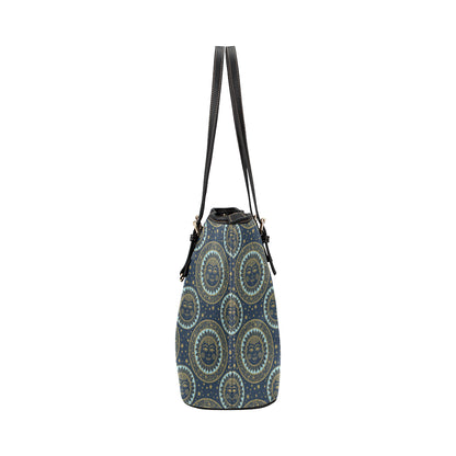 Boho Sun Dream Leather Tote Bag