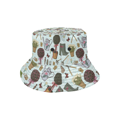 Gardening Pattern Print Design G01 Unisex Bucket Hat