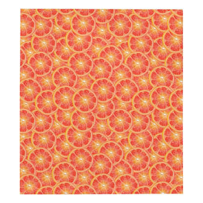Grapefruit Pattern Print Design GF06 Premium Quilt