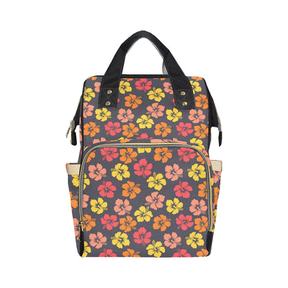 Hibiscus Pattern Print Design HB024 Diaper Bag Backpack