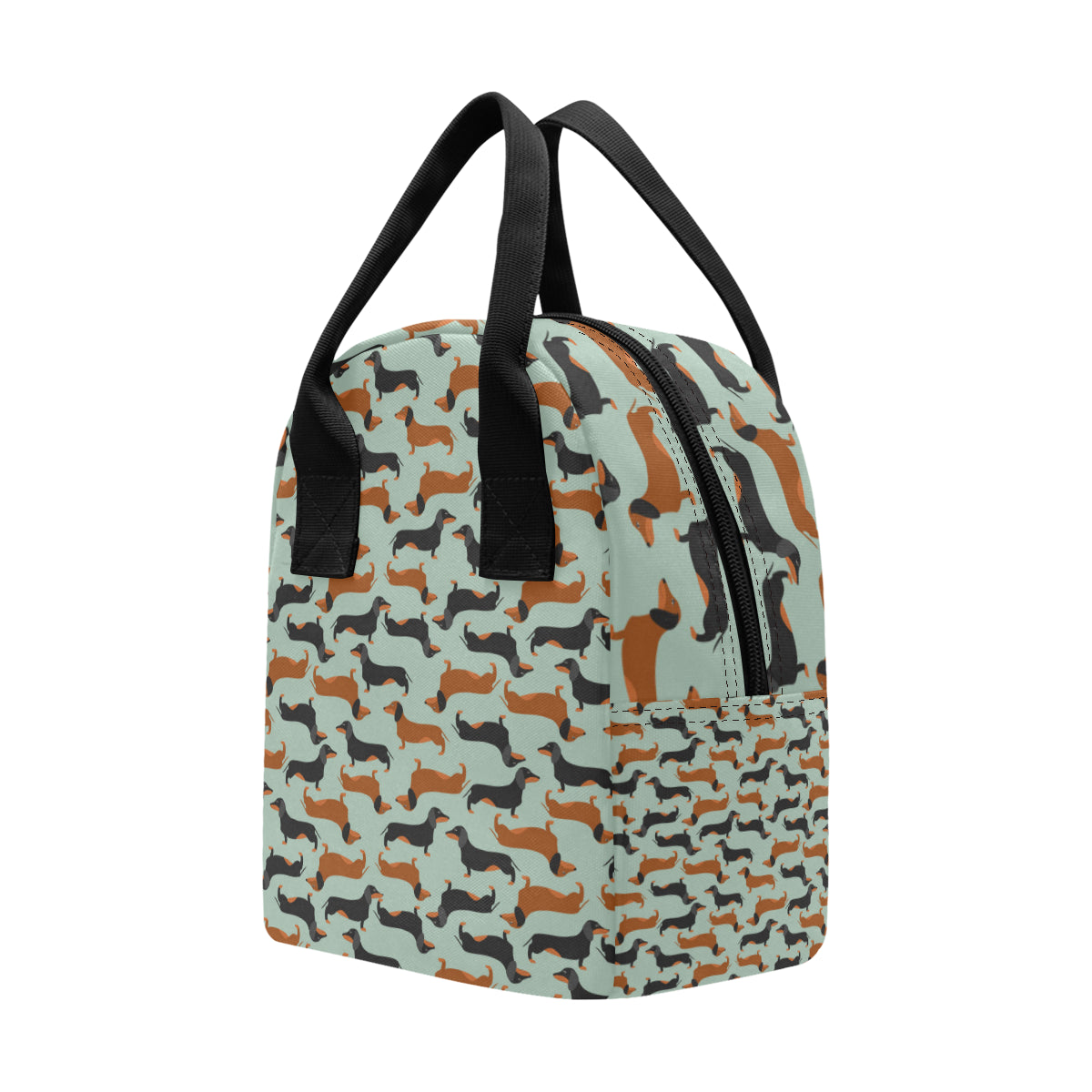 Dachshund Cute Print Pattern Insulated Lunch Bag