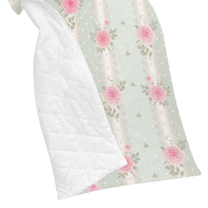 Rose Pattern Print Design RO016 Premium Quilt