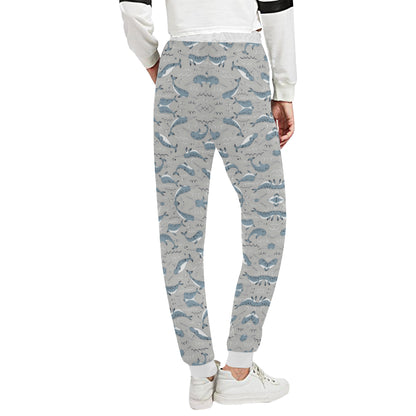 Narwhal Pattern Print Unisex Sweatpants