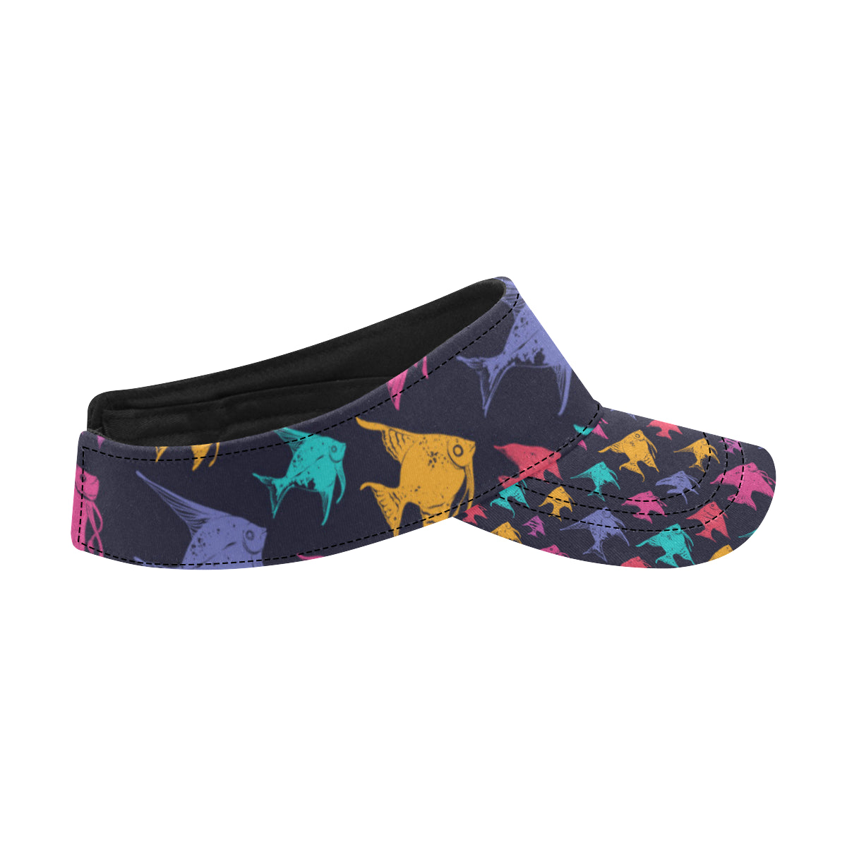 Angelfish Colorful Pattern Print Design 03 Unisex Sun Visor