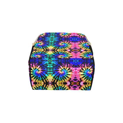 Tie Dye Rainbow Design Print Diaper Bag Backpack