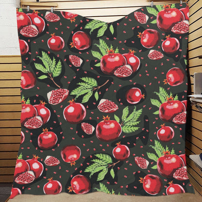 Pomegranate Pattern Print Design PG06 Premium Quilt