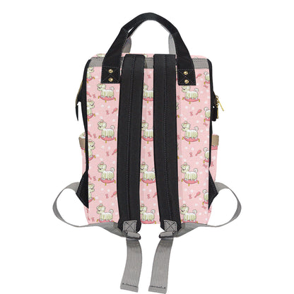 Bichons Frise Pattern Print Design 01 Diaper Bag Backpack
