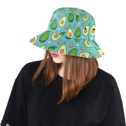 Avocado Pattern Print Design AC05 Unisex Bucket Hat