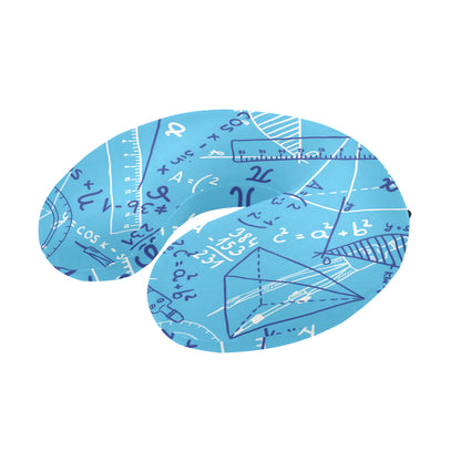 Math Pattern Print Design 02 U-Shaped Travel Neck Pillow
