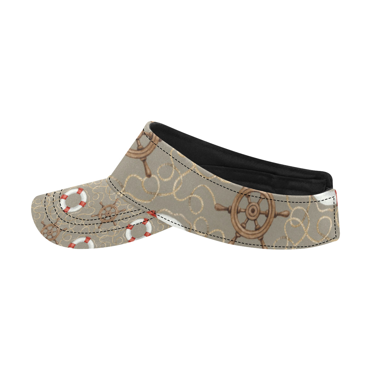 Nautical Pattern Print Design A02 Unisex Sun Visor