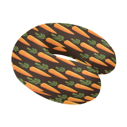 Carrot Pattern Print Design 06 U-Shaped Travel Neck Pillow