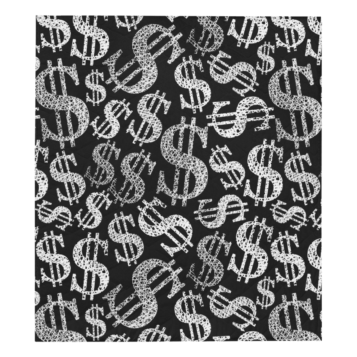 Money Pattern Print Design 02 Premium Quilt