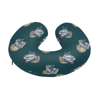 Turkey Pattern Print Design 03 U-Shaped Travel Neck Pillow