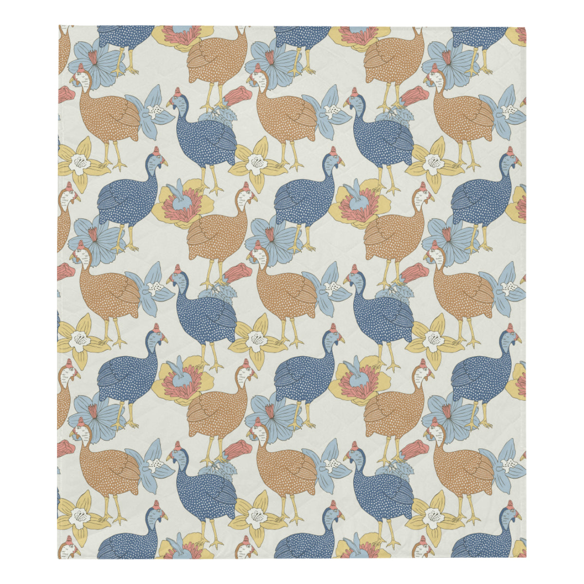 Guinea Fowl Pattern Print Design 01 Premium Quilt