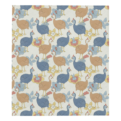 Guinea Fowl Pattern Print Design 01 Premium Quilt