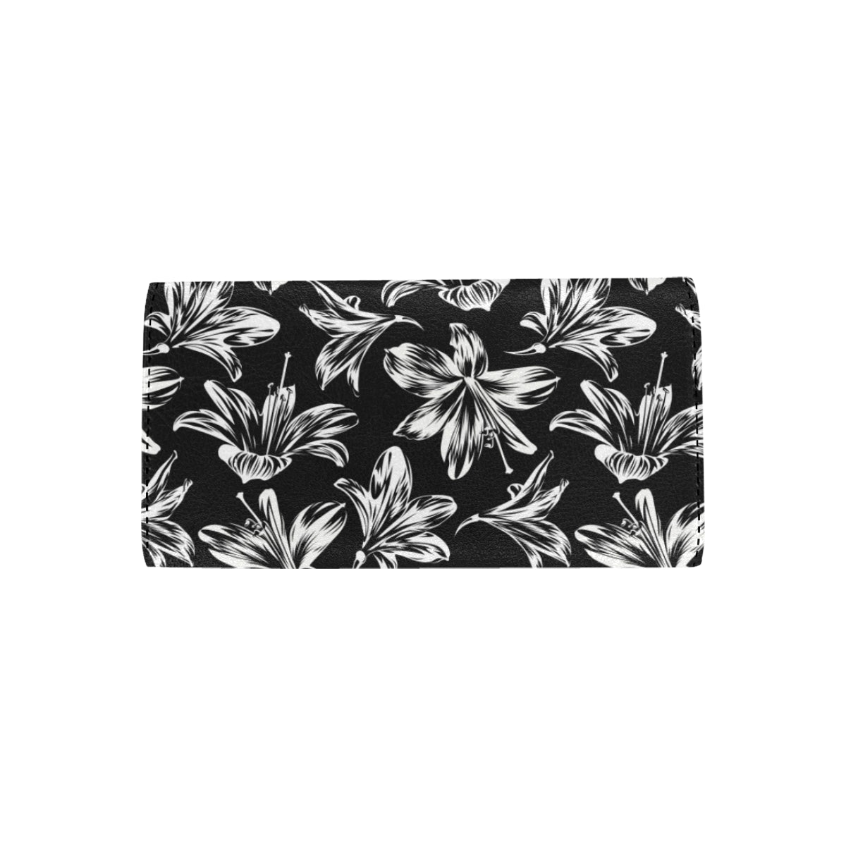 Amaryllis Pattern Print Design AL04 Women's Trifold Wallet