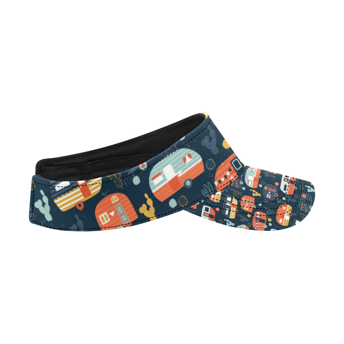 Camper Caravan Print Pattern Unisex Sun Visor