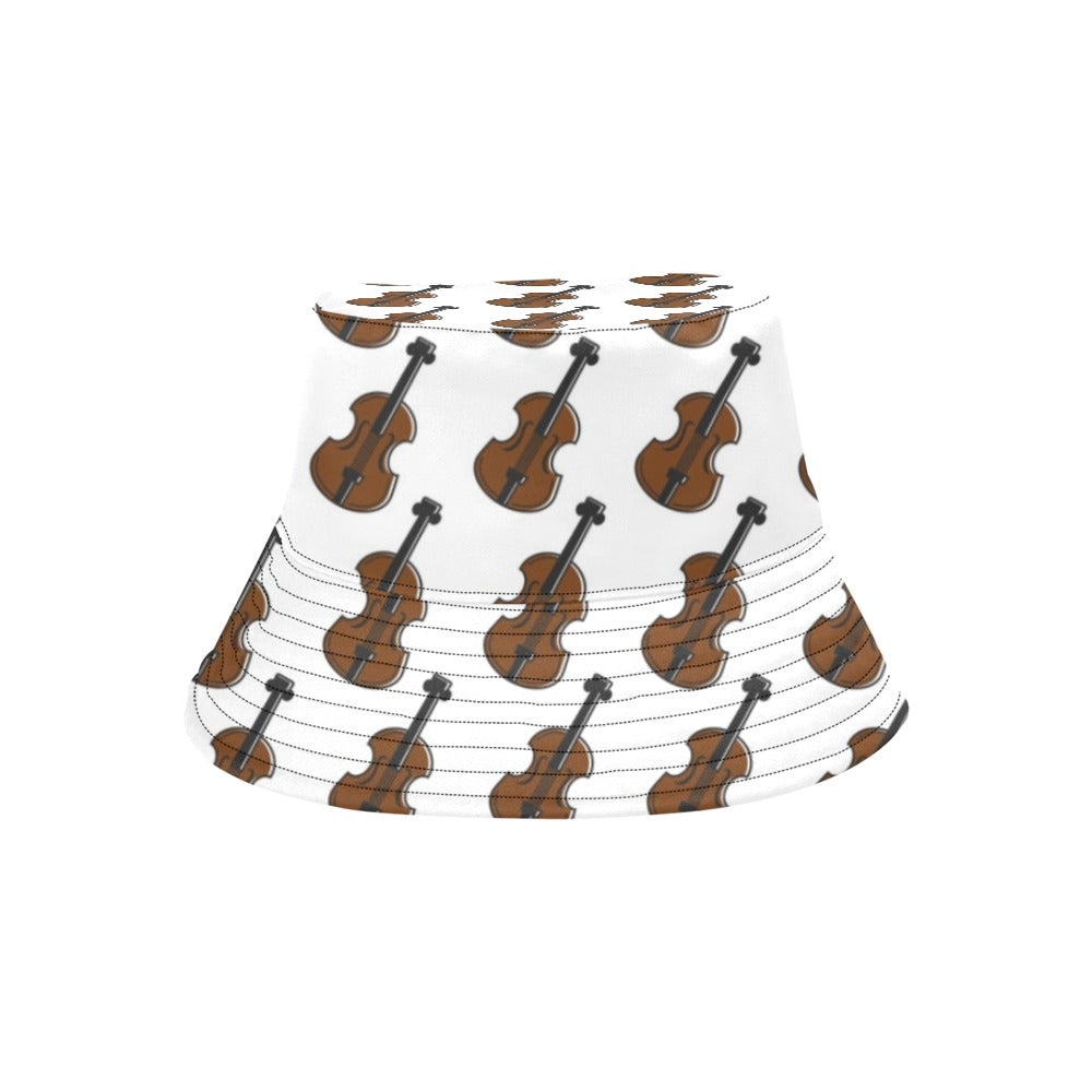 Violin Print Design LKS405 Unisex Bucket Hat