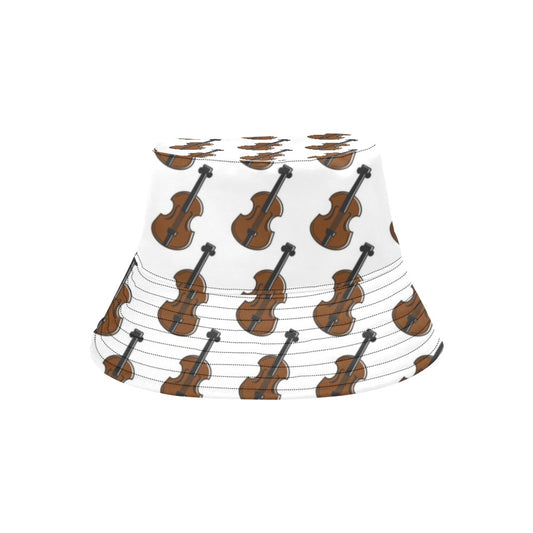 Violin Print Design LKS405 Unisex Bucket Hat