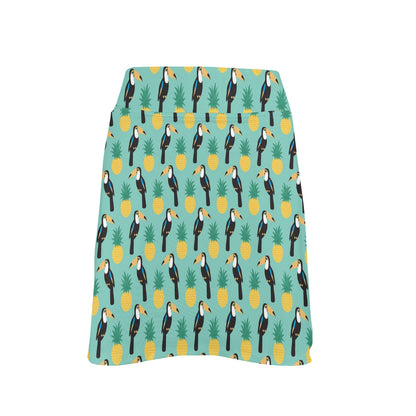 Toucan Print Design LKS301 17" Golf & Pickleball Skort with Pockets
