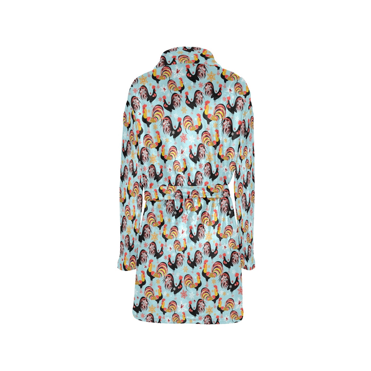 Rooster Themed Design Women's Fleece Robe