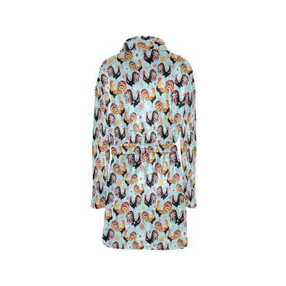 Rooster Themed Design Women's Fleece Robe
