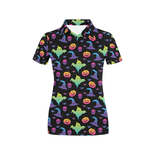 Halloween Print Design LKS404 Women's Polo Shirt