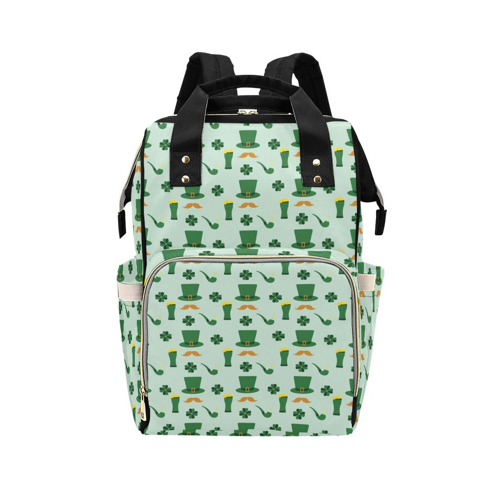 St Patricks Day Print Design LKS304 Diaper Bag Backpack