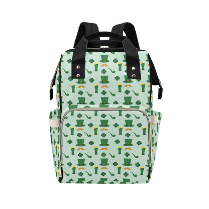 St Patricks Day Print Design LKS304 Diaper Bag Backpack