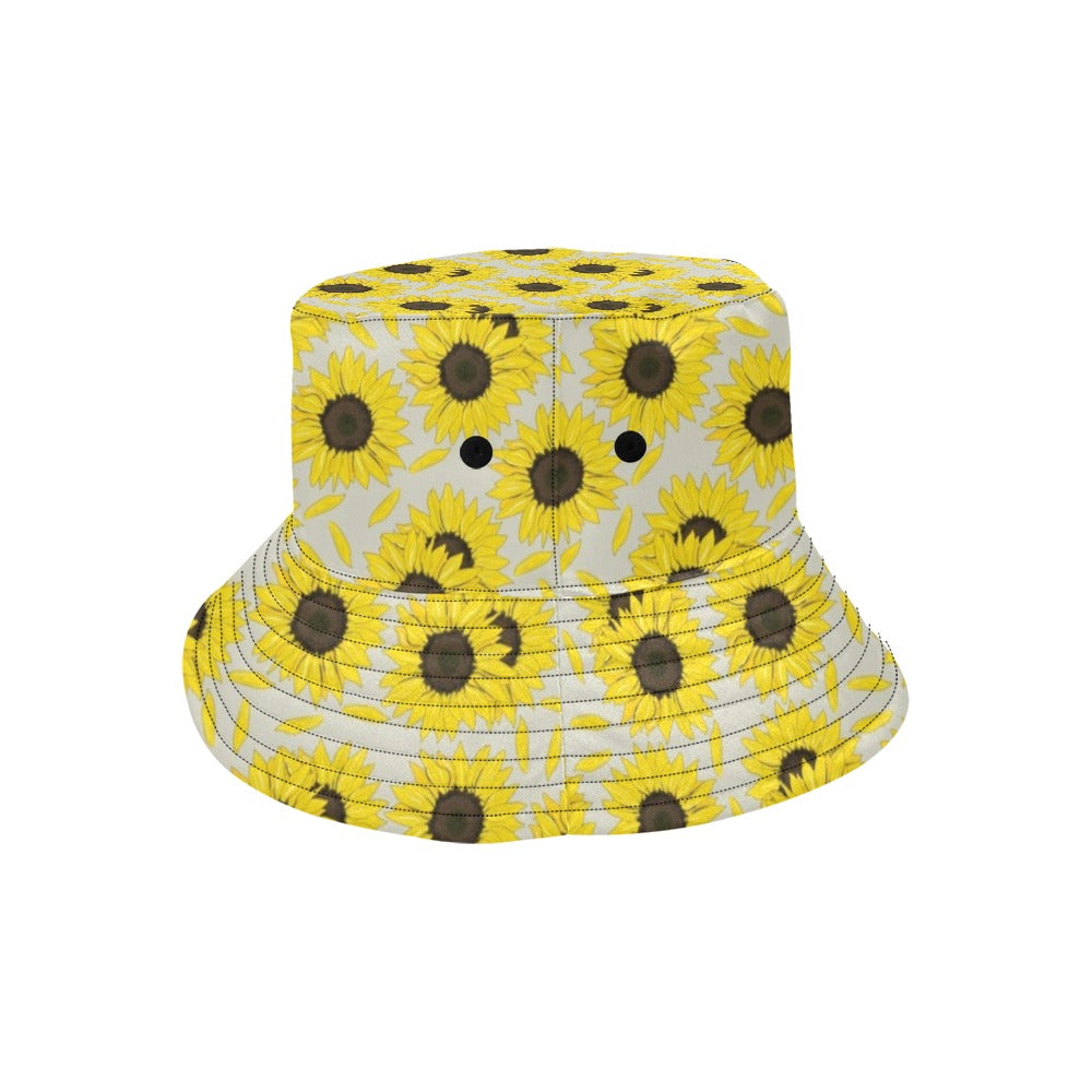Sunflower Print Design LKS309 Unisex Bucket Hat