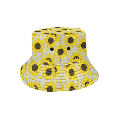 Sunflower Print Design LKS309 Unisex Bucket Hat