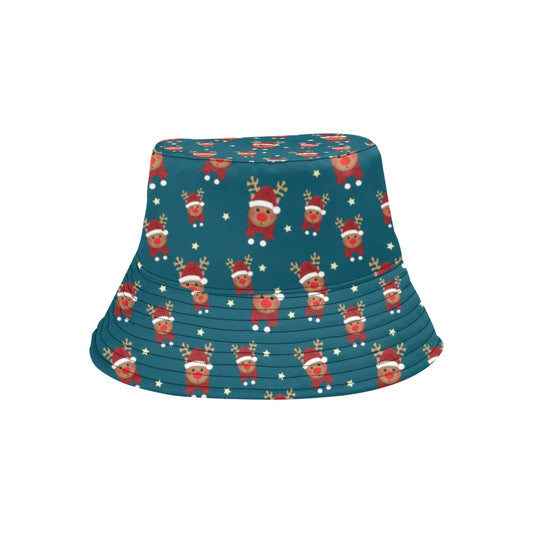 Reindeer Print Design LKS406 Unisex Bucket Hat