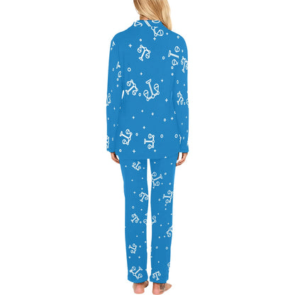 Libra Pattern Print Design 05 Women's Long Pajama Set