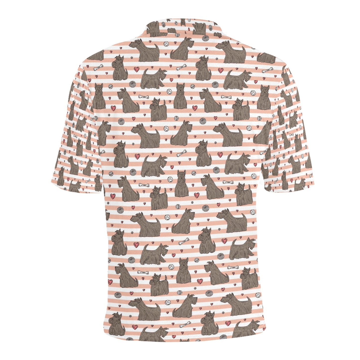 Scottish Terriers Print Design LKS3016 Men Polo Shirt
