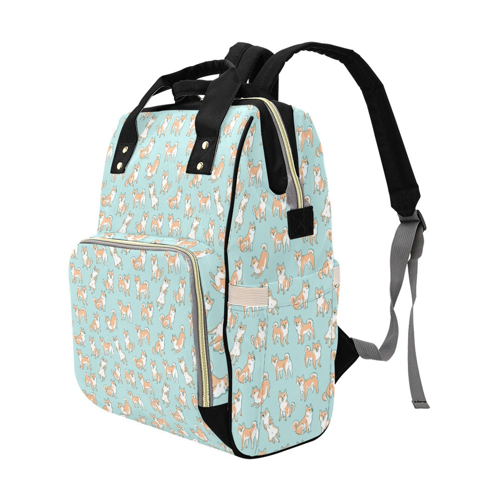 Shiba Inu Print Design LKS304 Diaper Bag Backpack