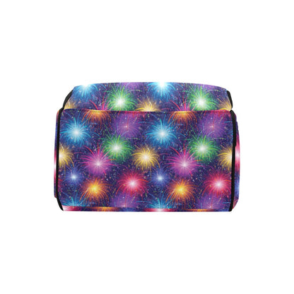 Firework Colorful Print Design LKS301 Diaper Bag Backpack